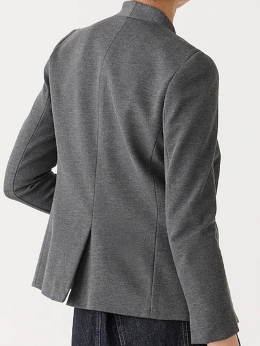 J. Crew Grey Going-Out Stretch Twill Blazer Size 6 - Picture 4 of 15